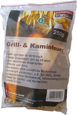 Produktbild von Anzünder für Grill- und Kaminfeuer 250 g Polybeutel