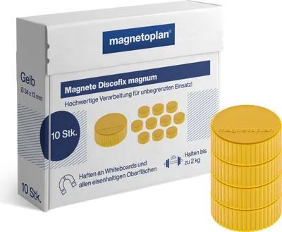 Produktbild von Discofix Magnum gelb 34mm 10St