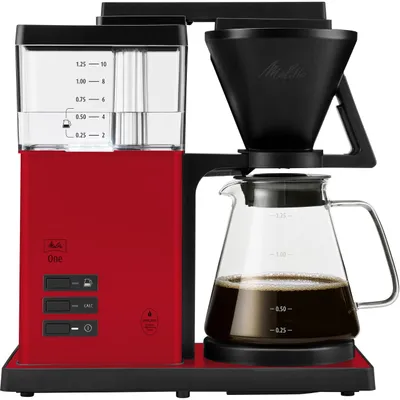 Produktbild von Melitta ONE, Filterkaffeemaschine, 1,25 l, Gemahlener Kaffee, 1465 W, Rot