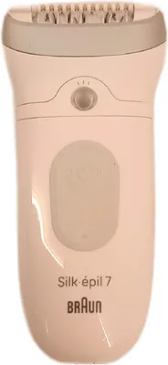 Produktbild von Braun Silk-épil 7 7-441, Silber, Weiß, 40 Pinzette, MicroGrip, 0,5 mm, Akku, Integrierte Batterie