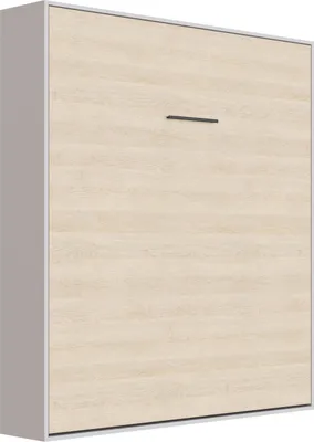 Produktbild von Schrankbett M1(40 cm Tiefe) 140x200 Vertikal Perlgrau/Kaiser Eiche
