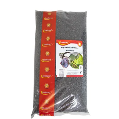 Produktbild von zookauf Aquarien - Farbkies schwarz 2 - 4 mm 5 kg