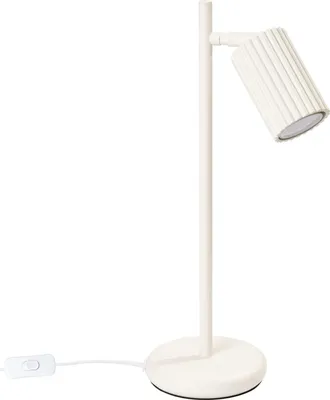 Produktbild von Schreibtischlampe Aluminium GU10 43 cm verstellbar Creme Modern Nachttischleuchte