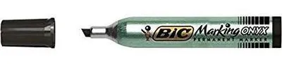 Image de BIC Marking ONYX 1591 marqueur indélébile Pointe biseautée Noir 12 pièce(s)