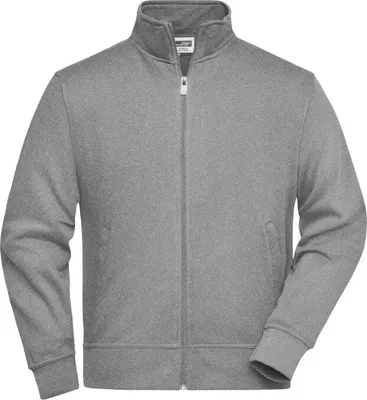 Produktbild von Sweat-Jacke mit Stehkragen und Reißverschluss grey-heather, Gr. S