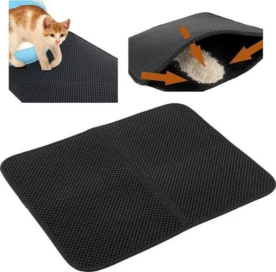 Produktbild von Sicherheits-Katzenbakmatte schwarz Mittelgröße