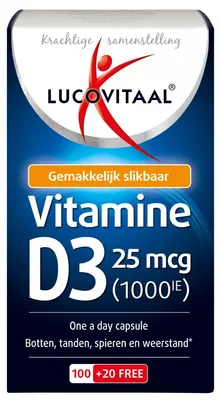 Produktbild von Vitamin D3 25 mcg 120 Kapseln