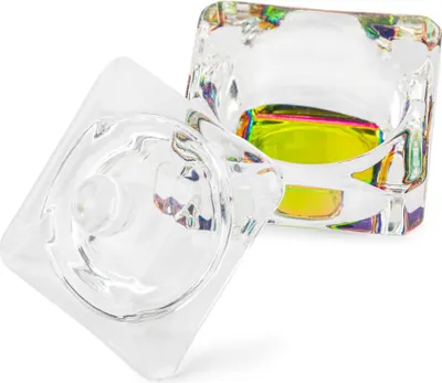 Image de Gobelet en verre avec couvercle pour liquide, nettoyant, henné n° 3