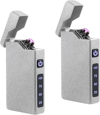 Productafbeelding van Elektrische aansteker, plasma-staafaansteker, draagbare aansteker met batterij-indicator, oplaadbaar via USB, uniseks
