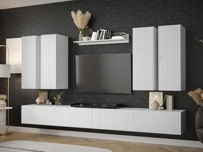 Obrázek produktu pro Stěna do obývacího pokoje LONZO 5 - bílá