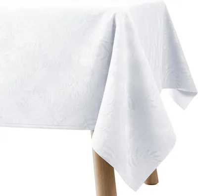 Imagen del producto de Mantel moderno, impermeable, rectangular, 140x240 cm, elegante, blanco