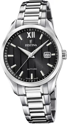 Produktbild von Festina Swiss Herren Edelstahl Armbanduhr silber D2UF20026/4