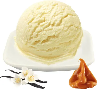 Produktbild von Vanille Karamell Low Carb Eis Pulver Vegan Zucker-, laktosefrei 1 kg