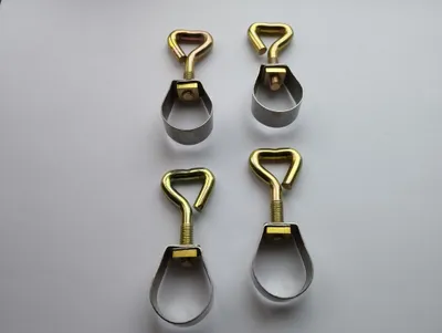 Produktbild von 4x Rohrschelle mit Schraube 21-23 mm Edelstahl Rohrklemme für Zeltstangen