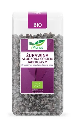Obrázok produktu pre BRUSINKY SLADENÉJABLČNÝM ŠŤÁVOM 400 g -PLANÉTA
