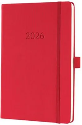 Produktbild von sigel Buchkalender Conceptum 2026 ca. DIN A5 rot