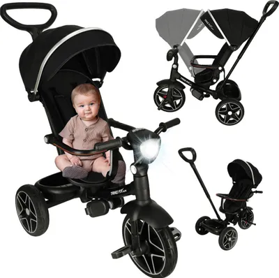Immagine prodotto di TRIKE FIX Elite 2in1 Triciclo 6in1 Passeggino Nero