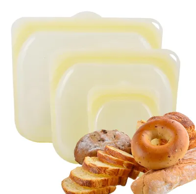Zdjęcie produktu dla Wielorazowe woreczki silikonowe do zamrażania, zestaw 3 sztuk