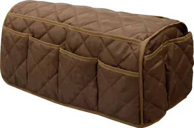 Produktbild von Armlehnen Organizer für Sofa, Couch, Stuhl mit 14 Taschen, wasserdichter Fernbedienungshalter, Braun