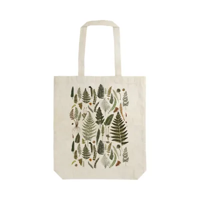 Produktbild von Shopper-Tasche aus Baumwolle mit Farnmotiv