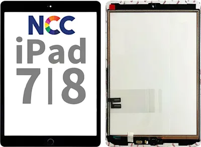 Produktbild von OEM NCC Prime Touchscreen Displayglas Klebestreifen Schwarz für iPad 7 2019 & iPad 8 2020 & Werkzeug