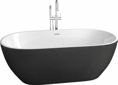 Produktbild von Freistehende Badewanne TRENTO | SANYCCES Schwarz 150 cm