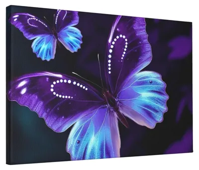 Imagen del producto de Póster en lienzo con diseño de mariposa para decoración de paredes