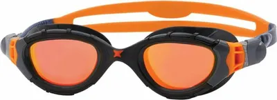 Produktbild von Zoggs Predator Flex Titanium - verspiegelte Schwimmbrille, Farbe:grau schwarz/orange