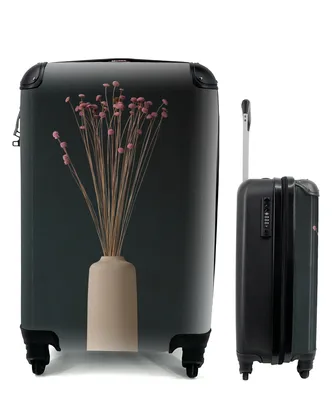 Produktbild von MuchoWow® Koffer Handgepäck Trolley Rollkoffer Kleine Reisekoffer mit 4 Rollen - Vase - Stilleben - Blumen - Cabin Size < 55x40x23 cm & 55x40x20 cm - Fotokoffer - Kabinenkoffer - Boardgepäck - Reise-Box - Reisekoffer - Reisegepäck - Koffer mit Bild - Trolley für Kinder