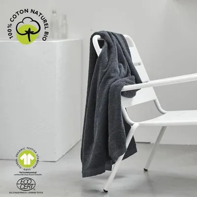 Zdjęcie produktu dla Maxi Badetuch - TODAY - 90 x 150 cm - Baumwolle - Bio-Anthrazit