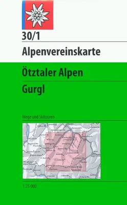 Produktbild von DAV Alpenvereinskarte 30/1 Ötztaler Alpen Gurgl 1 : 25 000