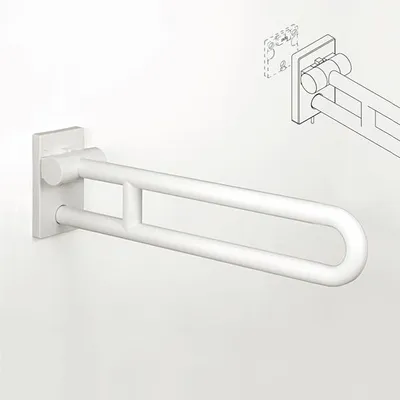Immagine prodotto di pba 01 Maniglia di sostegno pieghevole, rimovibile 605 mm in nylon