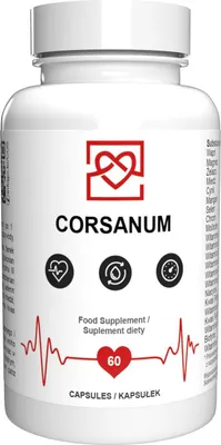 Produktbild von Corsanum - 60 Kapseln hochdosiert - Original Rezept aus der Schweiz - Vegan & Pflanzlich mit 22 Vitaminen & Mineralien - 1er Pack