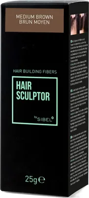 Immagine prodotto di Sibel Hair Sculptor Hair Building Fibers Medium Brown 25gr - fibre infoltenti