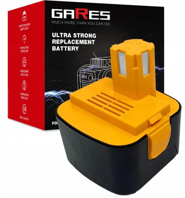 Obrázek produktu pro Gares Náhradní baterie pro Black Decker HPB12 FS1200D2 HP122K PF126B | 12 V 3 Ah Inny | Vysokovýkonná baterie pro robotický vysavač | Kompatibilní s Black Decker HPB12 FS1200D2 HP122K PF126B | Prémiová kvalita