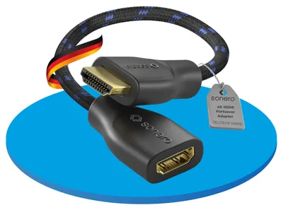 Immagine prodotto di Adattatore HDMI 4K ad alta velocità Sonero Premium con funzione Portsaver