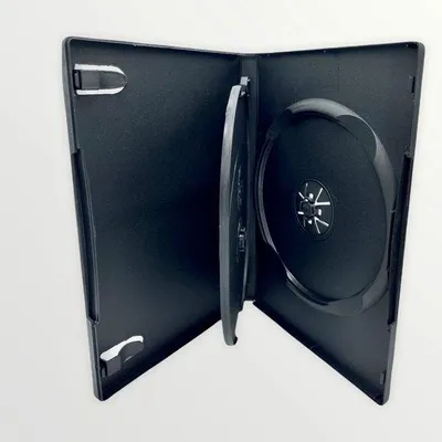 Image de Boîtier DVD noir 3 disques de 14 mm - Lot de 25 avec emplacement pour insert