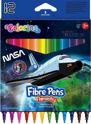 Zdjęcie produktu dla Flamastry Colorino Nasa 12 Kolorów