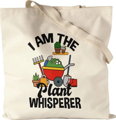 Produktbild von I Am The Plant Whisperer Jutebeutel Stoffbeutel Canvas Hobby-Gärtner Pflanzen Garten Blumen Geschenkidee Pflanzen-Fans