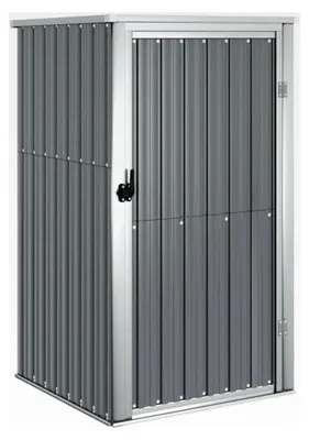 Produktbild von Gartenhaus Geräteschuppen Grau 88x89x161cm Verzinkter Stahl