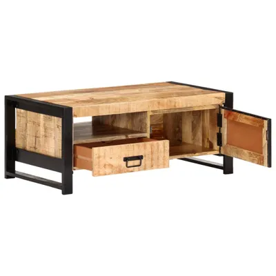 Produktbild von vidaXL Couchtisch 100x50x40 cm Raues Mangoholz