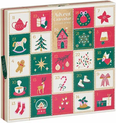 Image de Calendrier de l'Avent avec 24 compartiments - 6 variétés, 36 g par variété