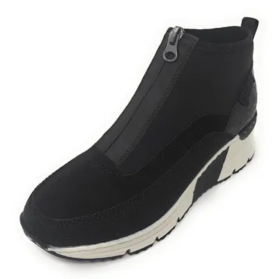 Imagen del producto de Botas de mujer Rieker, modelo Wildebuk, con cremallera, color negro, para uso casual