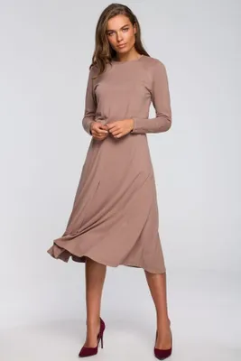 Produktbild von Stylove Midikleid für Frauen Guevere S234 cappuccino L