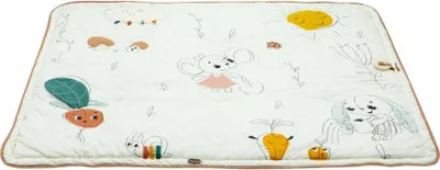 Image de Tiny Love Super Tapis d'éveil doux en coton naturel et matériaux recyclés, sensoriel, stimulant le développement, Garden of Adventures