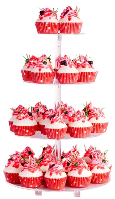 Image de Support à gâteaux à 4 niveaux, idéal pour les fêtes et les événements