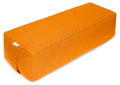Produktbild von yogabox Yoga und Pilates Rechteckbolster BASIC - orange 60 x 20 x 14 cm Buchweizenschalen