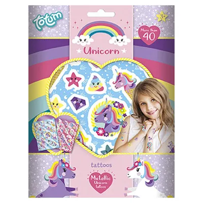Zdjęcie produktu dla Metaliczne tatuaże Totum Unicorn