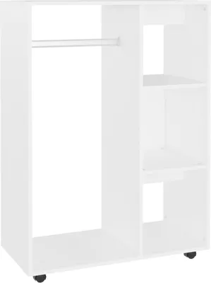 Produktbild von Kleiderschrank Weiß 80x40x110 cm Holzwerkstoff