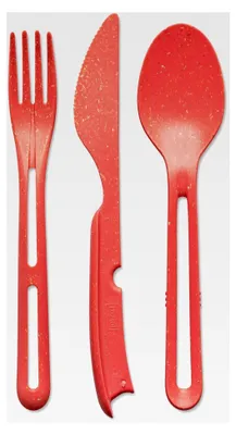 Produktbild von KLIKK Besteckset, 3-teilig, Naturkoralle